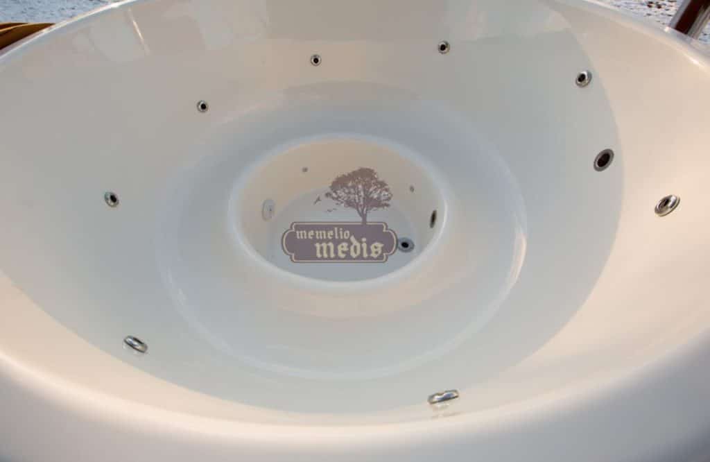 fiberglass hot tub external heater white insert thermowood 3